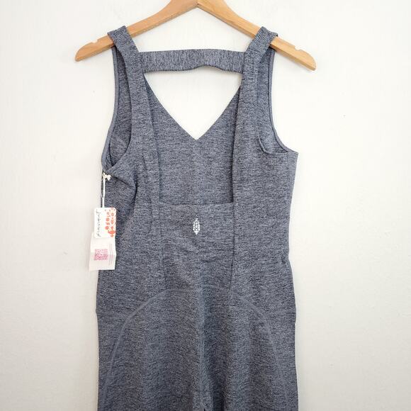 NEW Free People Hatch Maternity Never Better Onesie Jumpsuit Grey Large - Picture 9 of 10